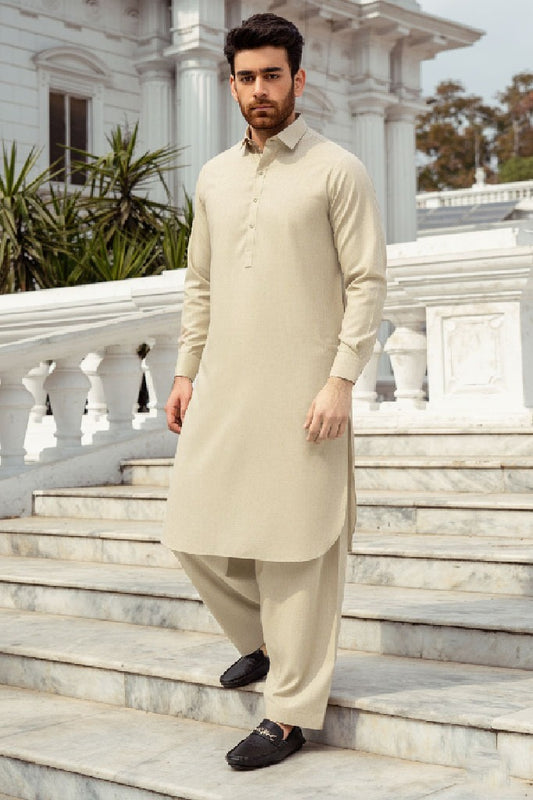 B-03 Bosky - Wash & Wear Suit | light beige/cream