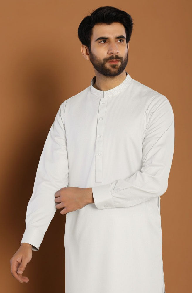 B-04 Premium Bosky plain fabric | Off White