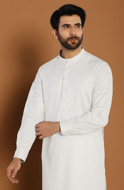 B-04 Premium Bosky plain fabric | Off White